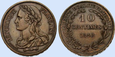 Concours 10 Centimes essai par MONTAGNY 2me Type